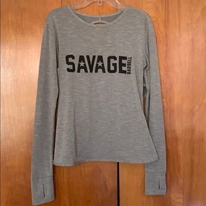 Savage barbell long sleeve top